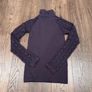 Victoria Secret Intimately Royal Purple Laced Top